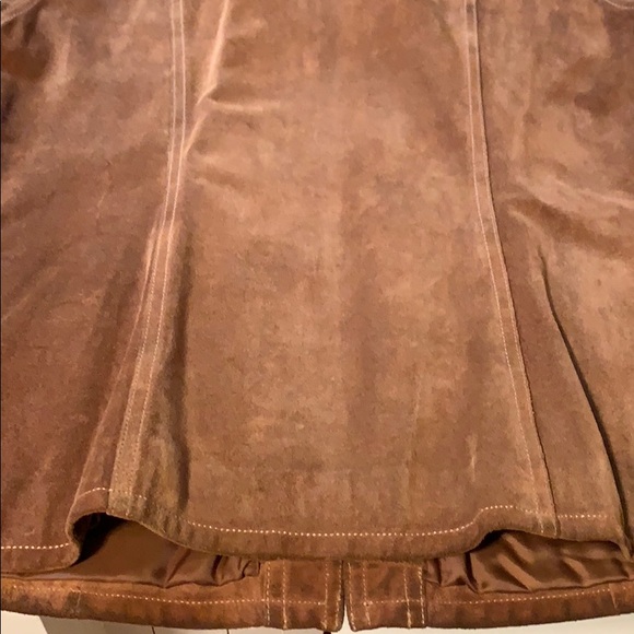 Vintage Gap Chocolate Suede Leather Jacket- Medium - Picture 11 of 13